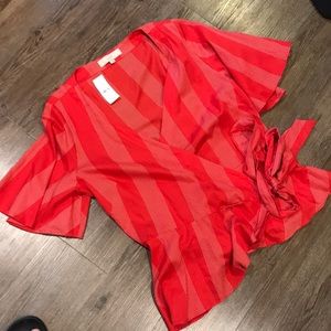 NWT wrap shirt